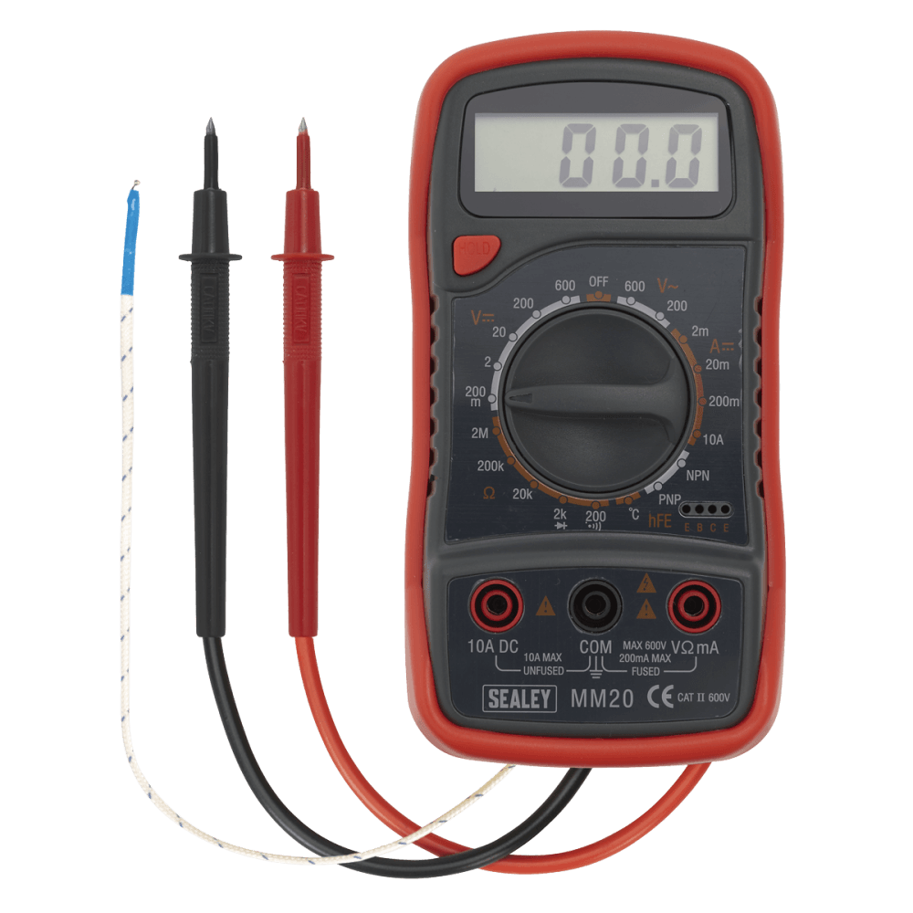 Sealey Digital Multimeter 8 Function with Thermocouple Model No-MM20