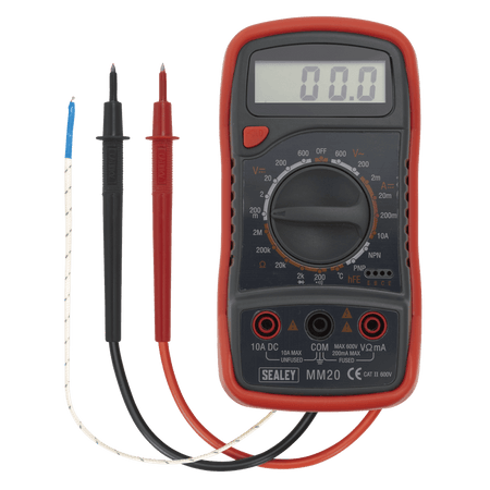 Sealey Digital Multimeter 8 Function with Thermocouple Model No-MM20