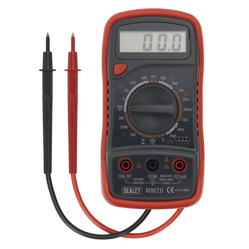 Sealey Digital Multimeter 8 Function with Thermocouple Model No-MM20