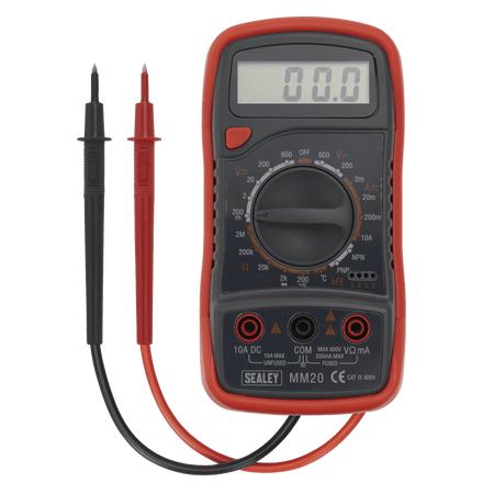 Sealey Digital Multimeter 8 Function with Thermocouple Model No-MM20