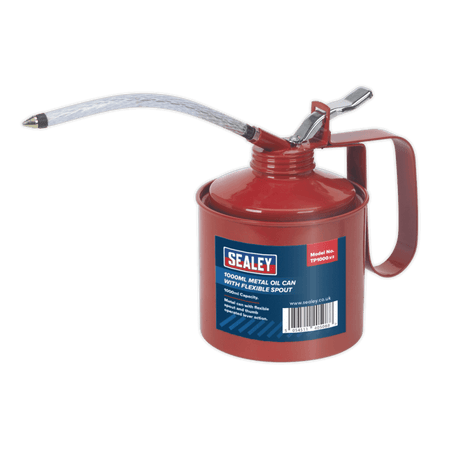 Sealey Metal Oil Can Flexible Spout 1000ml Model No-TP1000