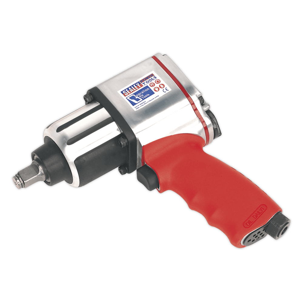 Sealey Air Impact Wrench 1/2"Sq Drive Twin Hammer Model No-GSA02