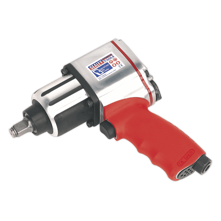 Sealey Air Impact Wrench 1/2"Sq Drive Twin Hammer Model No-GSA02