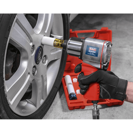 Sealey Air Impact Wrench 1/2"Sq Drive Twin Hammer Model No-GSA02