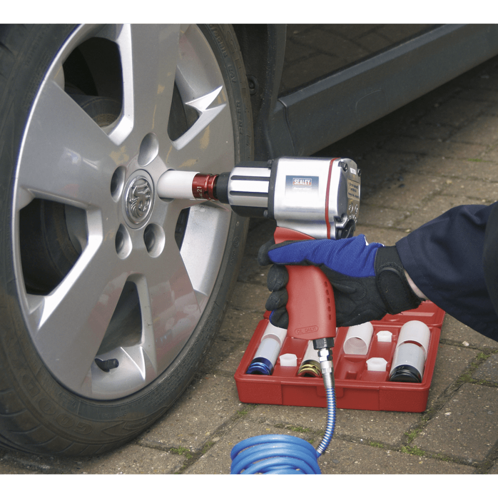 Sealey Air Impact Wrench 1/2"Sq Drive Twin Hammer Model No-GSA02