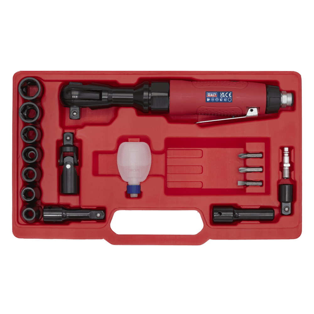 Sealey Air Ratchet Wrench Kit 1/2"Sq Drive Model No-GSA21KIT