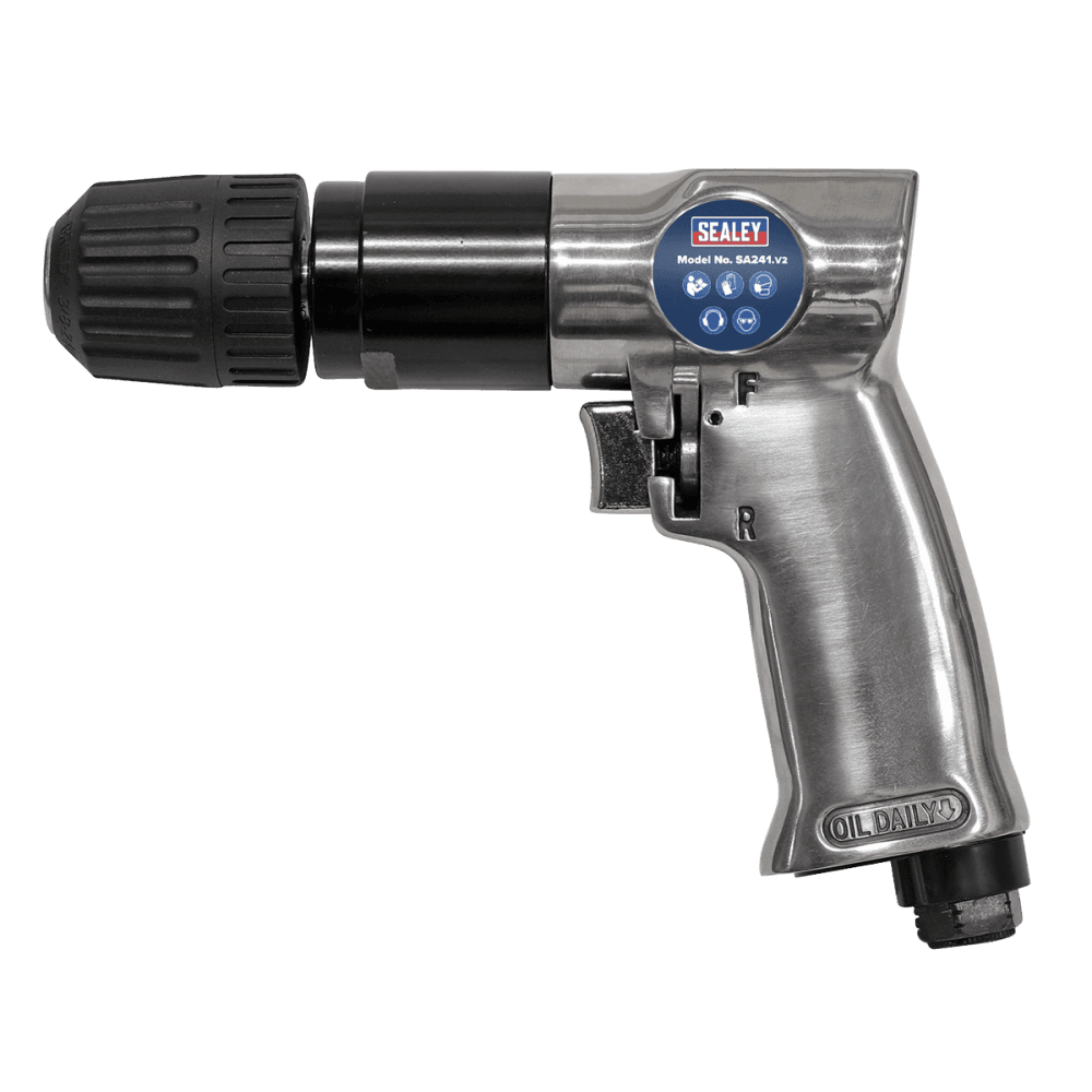 Sealey Air Drill 10mm Reversible with Keyless Chuck Model No-SA241
