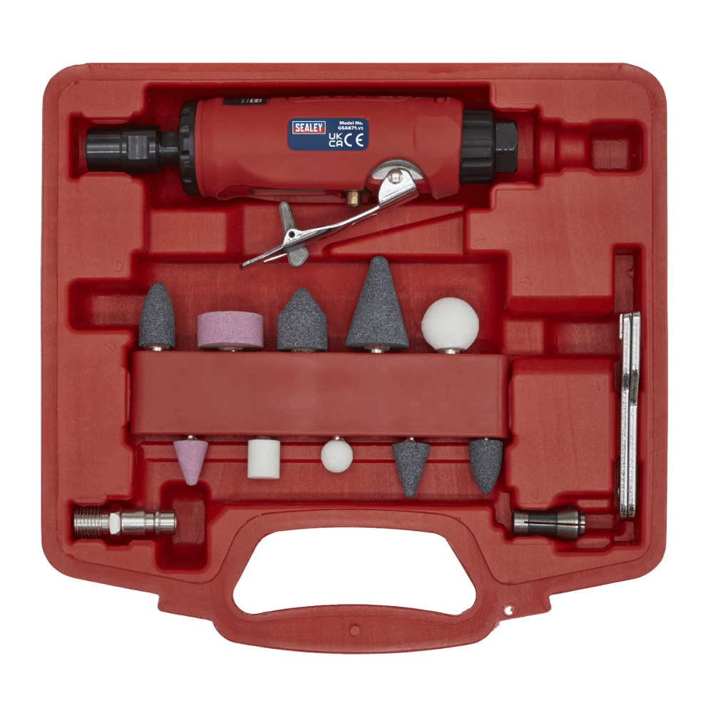 Sealey Air Die Grinder Kit 13pc Model No-GSA67