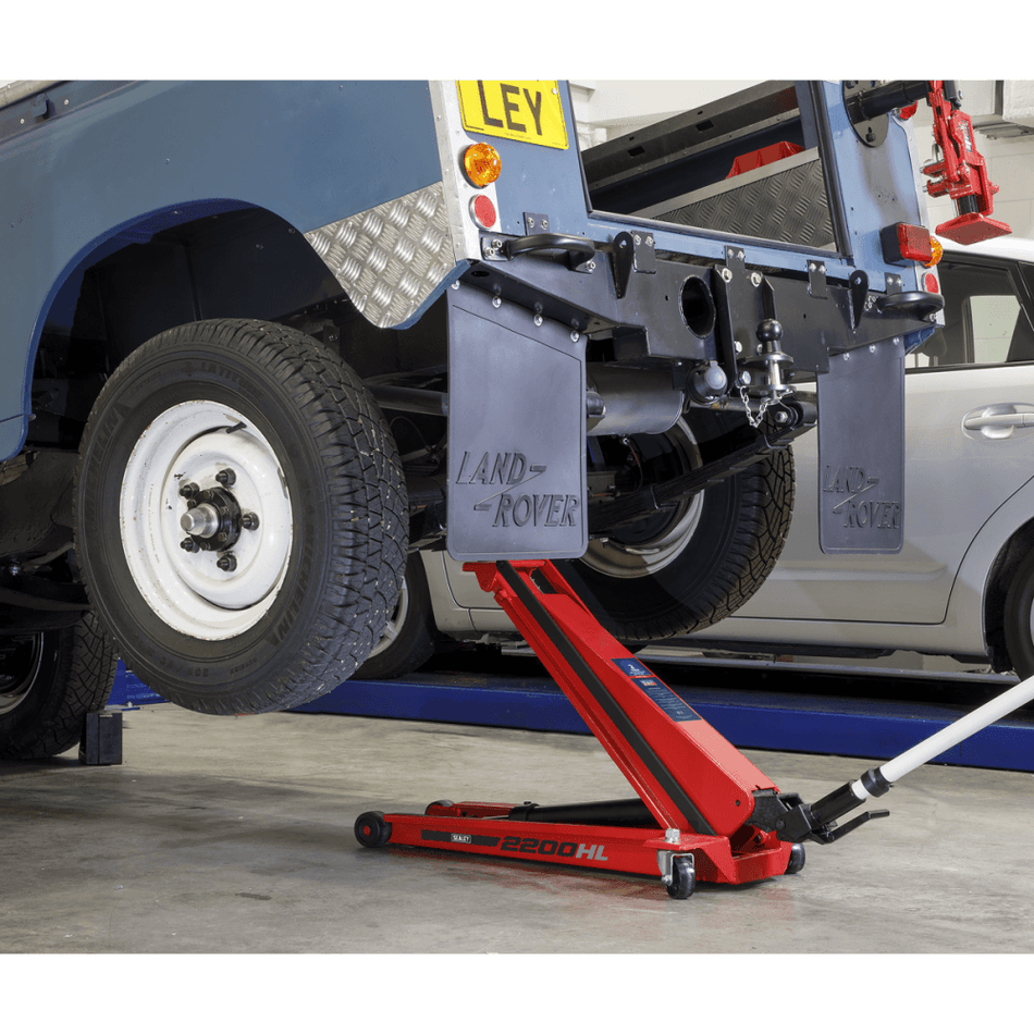 Sealey Trolley Jack 2tonne High Lift Low Entry Model No-2200HL