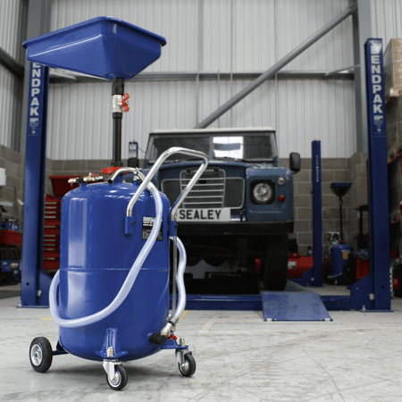 Sealey Waste Oil Drainer 65ltr Air Discharge Model No-AK451DX