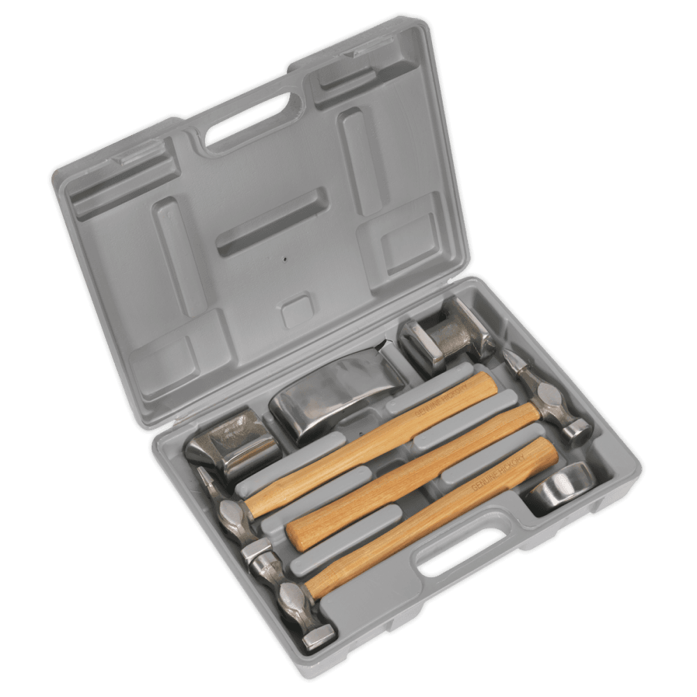 Sealey Panel Beating Set 7pc Drop-Forged Hickory Shafts Model No-CB507
