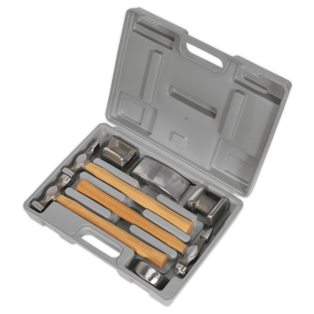 Sealey Panel Beating Set 7pc Drop-Forged Hickory Shafts Model No-CB507