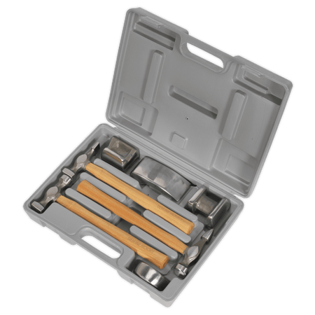 Sealey Panel Beating Set 7pc Drop-Forged Hickory Shafts Model No-CB507