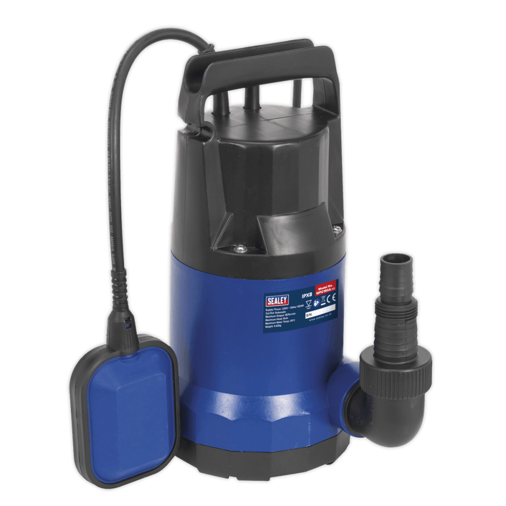 Sealey Submersible Water Pump Automatic 167ltr/min 230V Model No-WPC150A