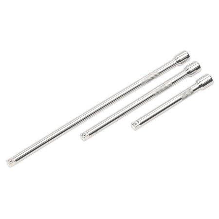 Sealey Extension Bar Set 3pc 1/4"Sq Drive Model No-AK6330