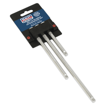 Sealey Extension Bar Set 3pc 1/4"Sq Drive Model No-AK6330
