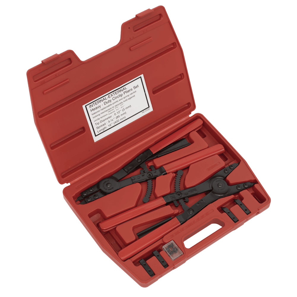 Sealey Circlip Pliers Set Internal/External 400mm Heavy-Duty Model No-AK8501