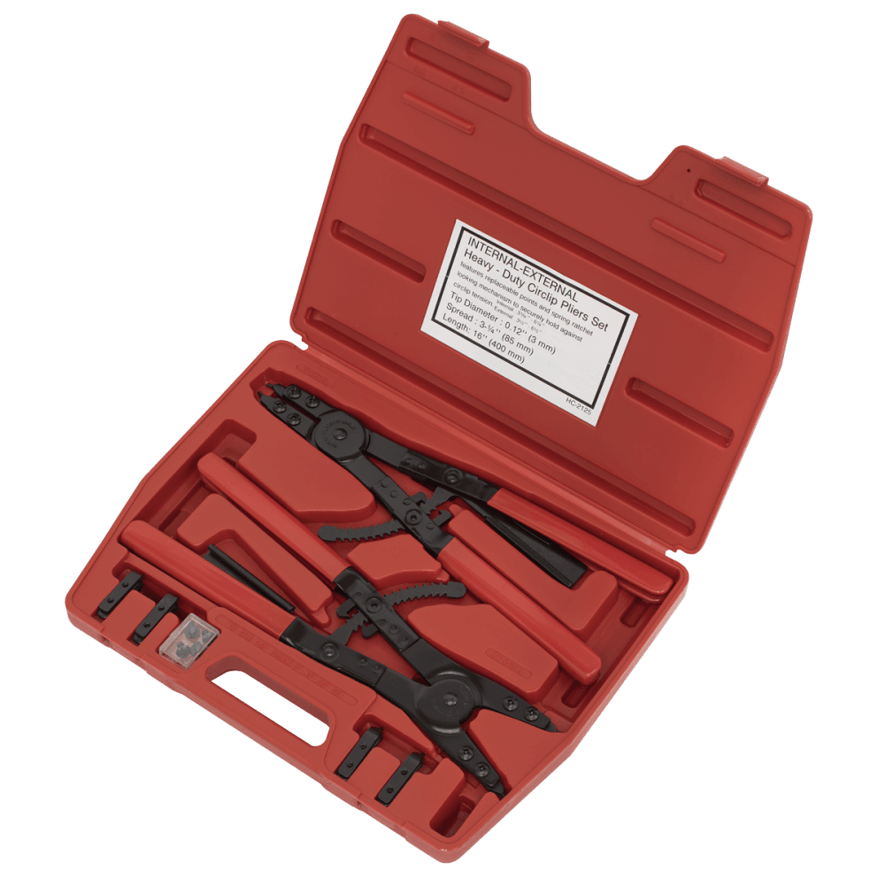 Sealey Circlip Pliers Set Internal/External 400mm Heavy-Duty Model No-AK8501