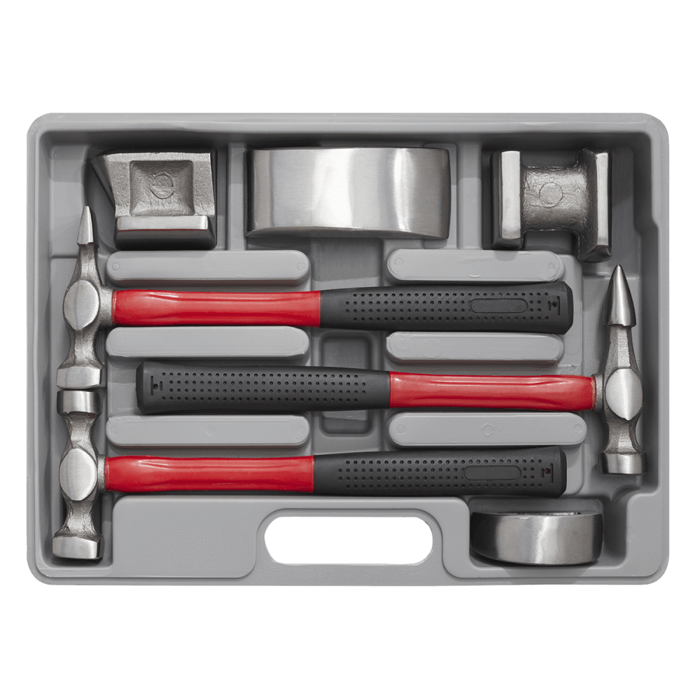 Sealey Panel Beating Set 7pc Drop-Forged Fibreglass Shafts Model No-CB707