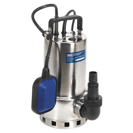 Sealey Submersible Stainless Water Pump Automatic Dirty Water 225ltr/min 230V Model No-WPS225A