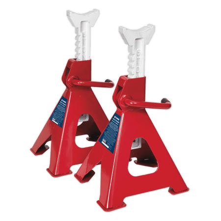 Sealey Axle Stands 6tonne Capacity per Stand 12tonne per Pair Ratchet Type Model No-VS2006