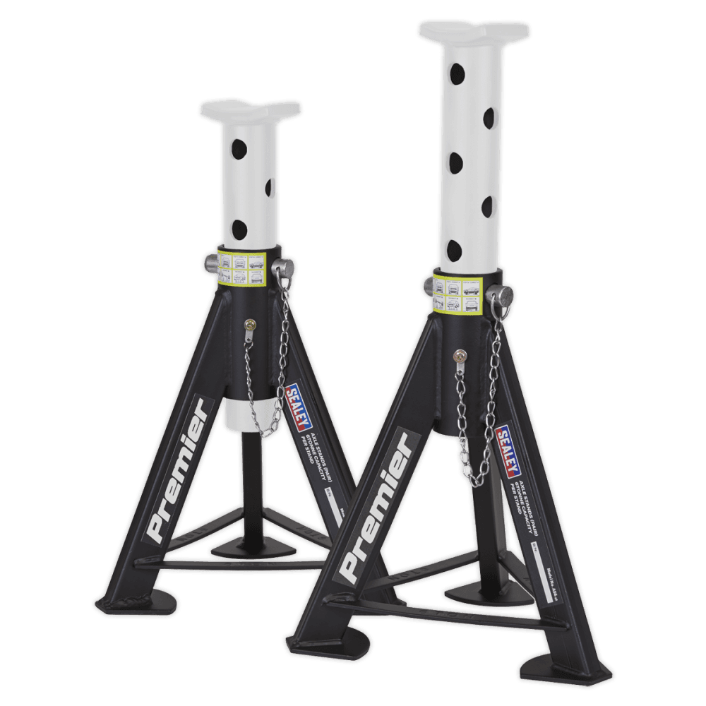 Sealey Axle Stands 6tonne Capacity per Stand 12tonne per Pair Model No-AS6