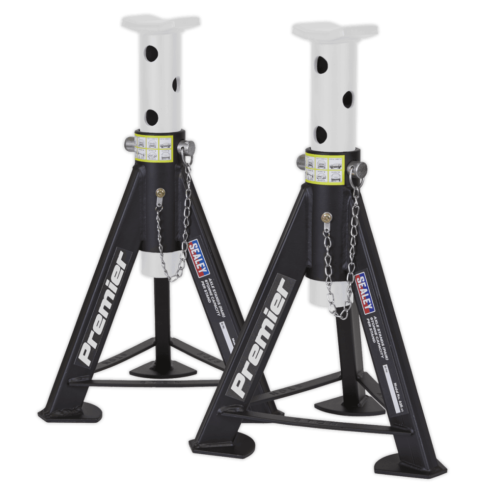 Sealey Axle Stands 6tonne Capacity per Stand 12tonne per Pair Model No-AS6