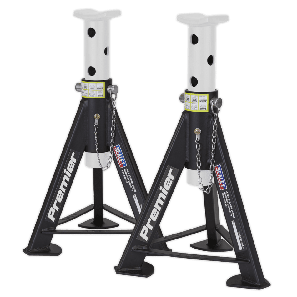 Sealey Axle Stands 6tonne Capacity per Stand 12tonne per Pair Model No-AS6