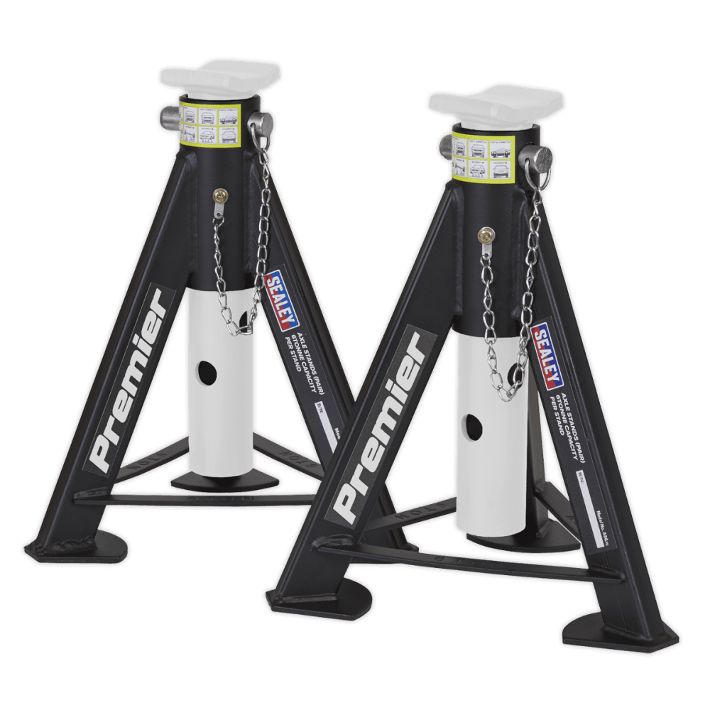 Sealey Axle Stands 6tonne Capacity per Stand 12tonne per Pair Model No-AS6