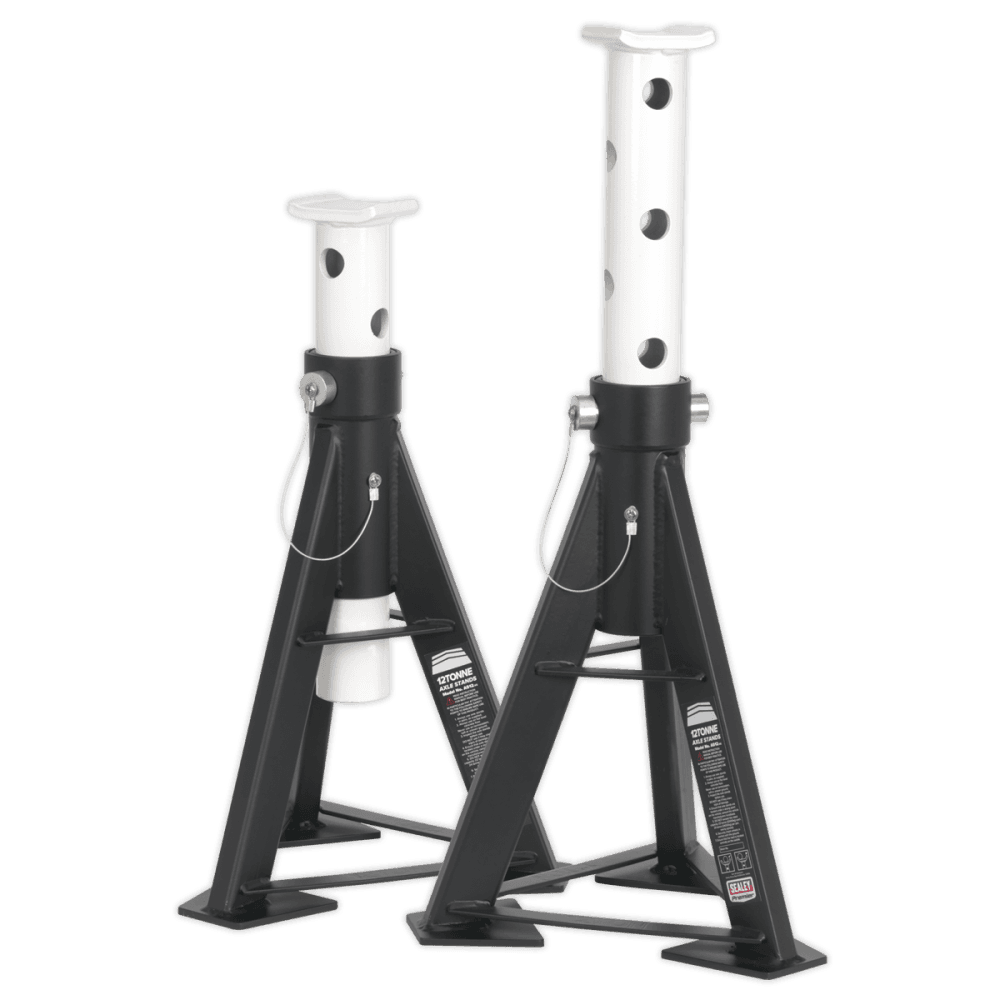 Sealey Axle Stands 12tonne Capacity per Stand 24tonne per Pair Model No-AS12
