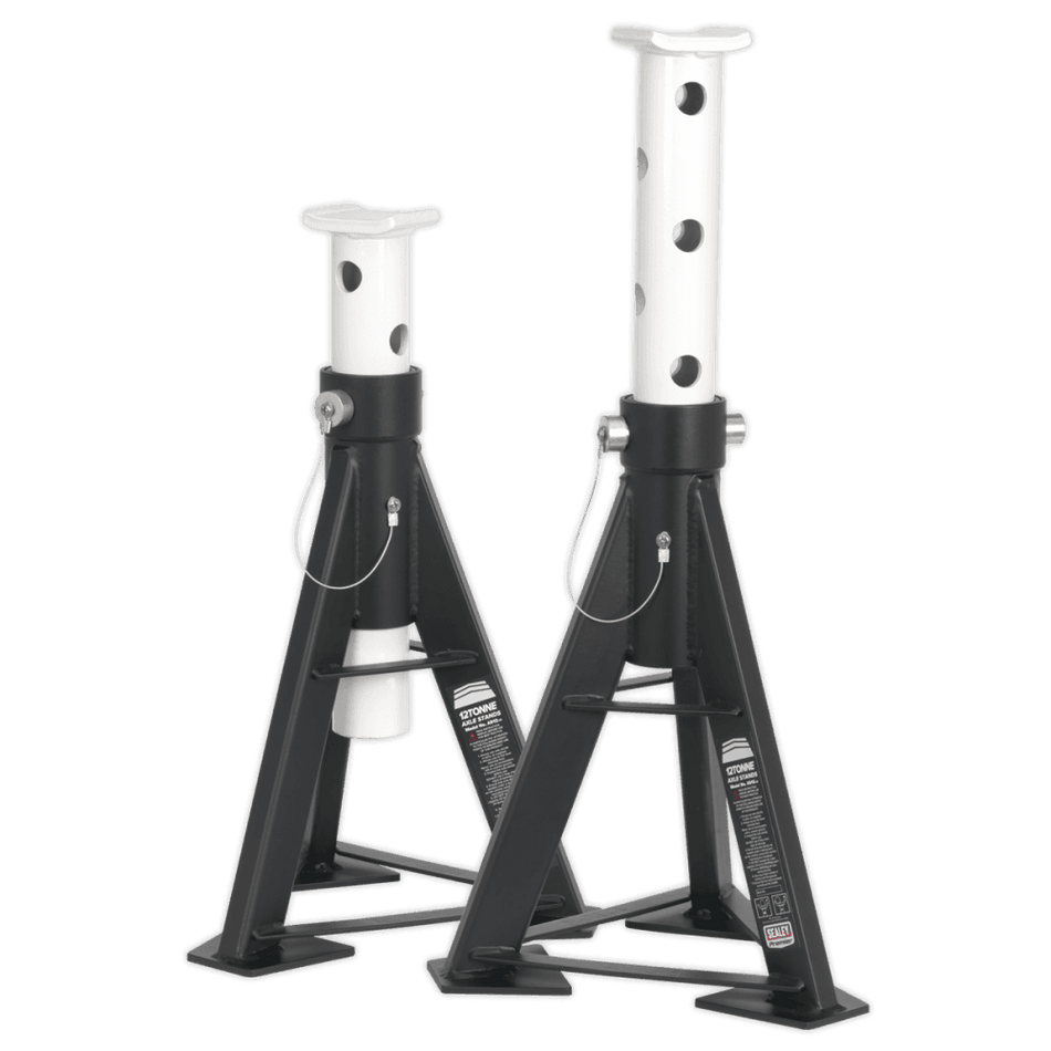 Sealey Axle Stands 12tonne Capacity per Stand 24tonne per Pair Model No-AS12