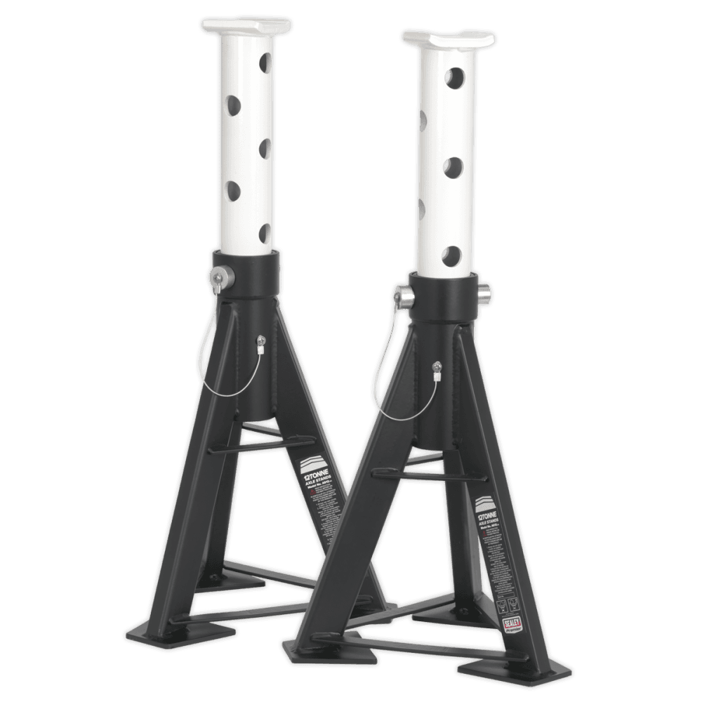 Sealey Axle Stands 12tonne Capacity per Stand 24tonne per Pair Model No-AS12