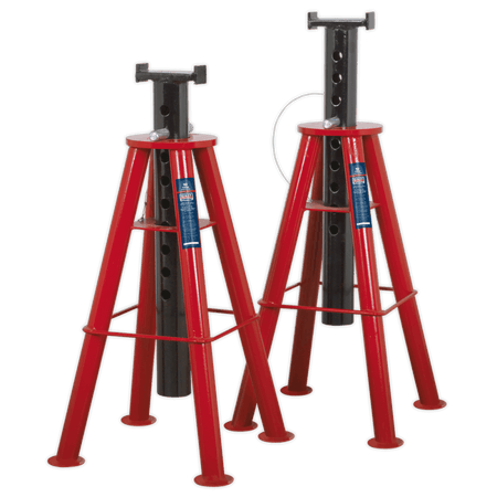 Sealey Axle Stands 10tonne Capacity per Stand 20tonne per Pair High Lift Model No-AS10H