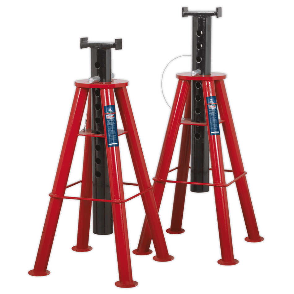 Sealey Axle Stands 10tonne Capacity per Stand 20tonne per Pair High Lift Model No-AS10H