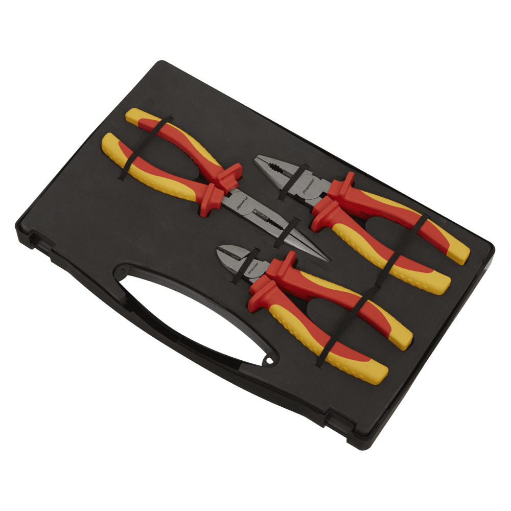 Sealey Pliers Set 3pc VDE Approved Model No-AK83452