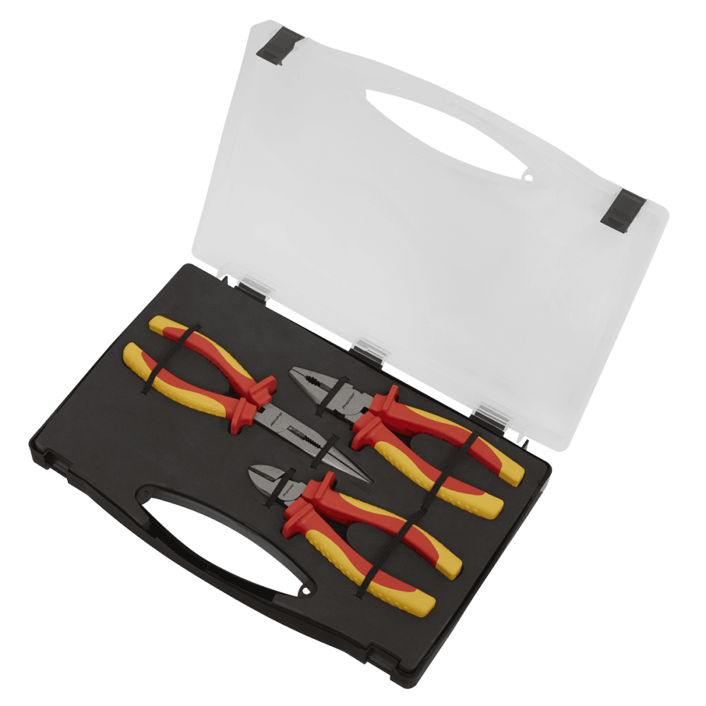Sealey Pliers Set 3pc VDE Approved Model No-AK83452