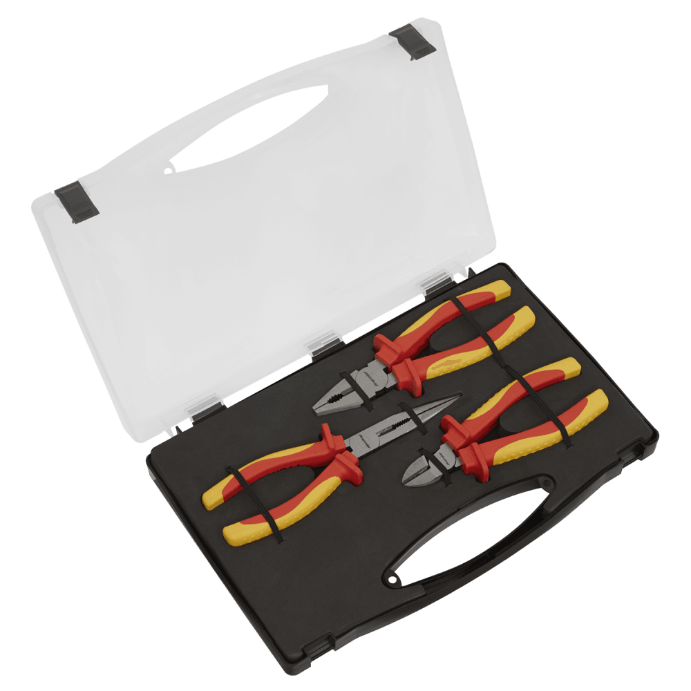 Sealey Pliers Set 3pc VDE Approved Model No-AK83452