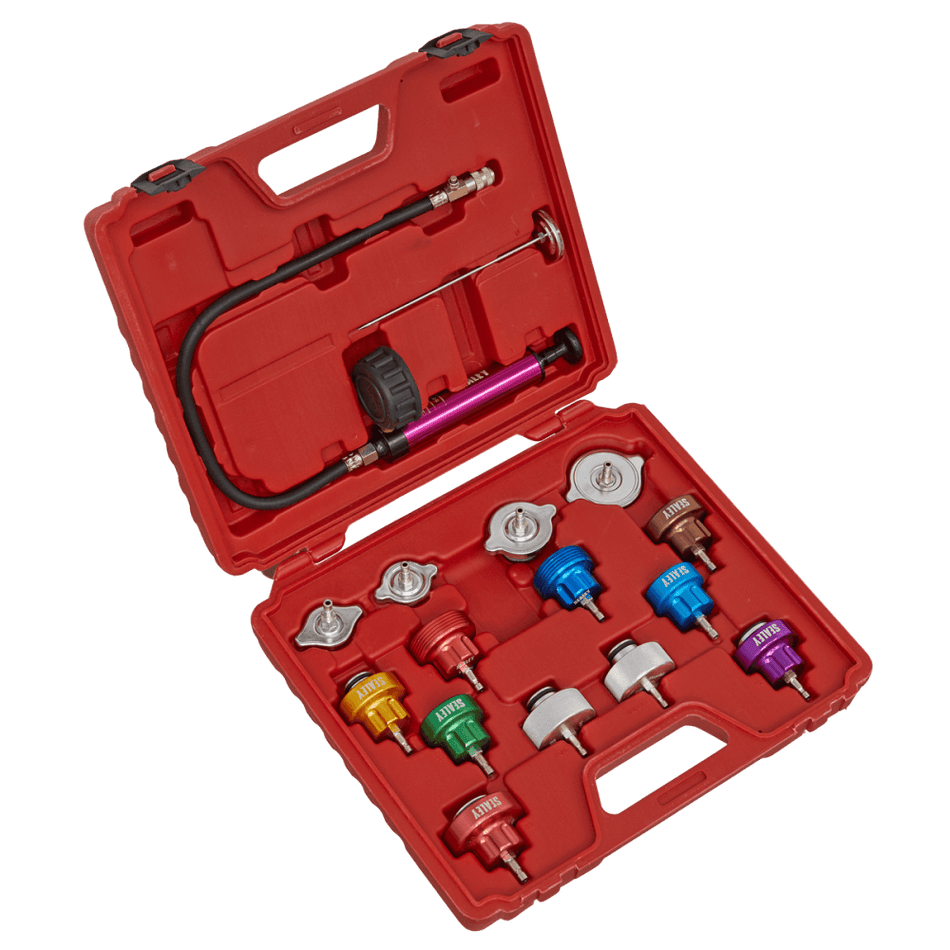 Sealey Cooling System Pressure Test Kit 16pc Model No-VS006