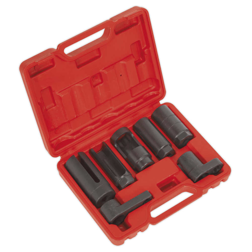 Sealey Oxygen Sensor Socket Set 7pc 3/8" & 1/2"Sq Drive Model No-SX032