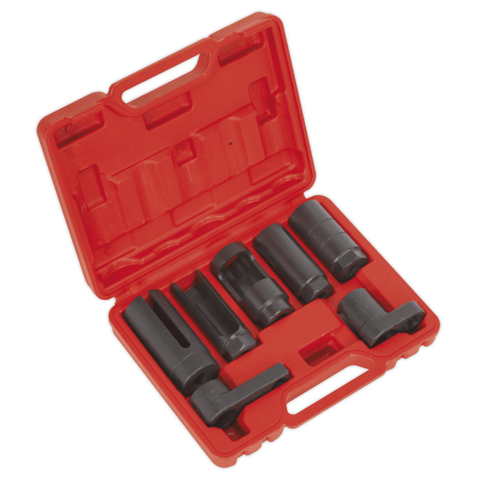 Sealey Oxygen Sensor Socket Set 7pc 3/8" & 1/2"Sq Drive Model No-SX032
