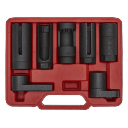 Sealey Oxygen Sensor Socket Set 7pc 3/8" & 1/2"Sq Drive Model No-SX032