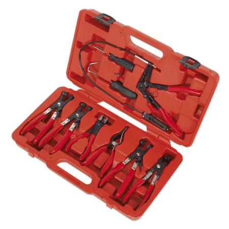 Sealey Hose Clip Removal Tool Set 9pc Model No-VS1662
