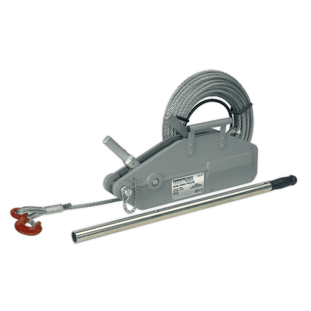 Sealey Wire Rope Puller 1600kg Max Line Force Model No-WRP1600