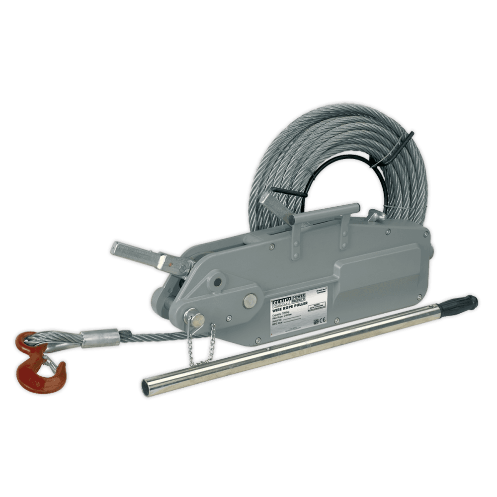 Sealey Wire Rope Puller 3200kg Max Line Force Model No-WRP3200