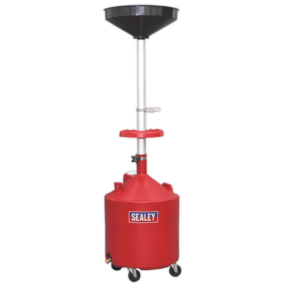 Sealey Mobile Oil Drainer 80ltr Manual Discharge Model No-AK80D