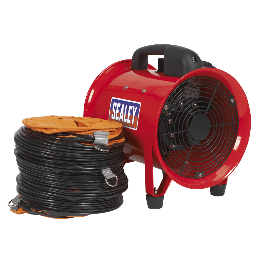 Sealey Portable Ventilator 200mm with 5mtr Ducting Model No-VEN200
