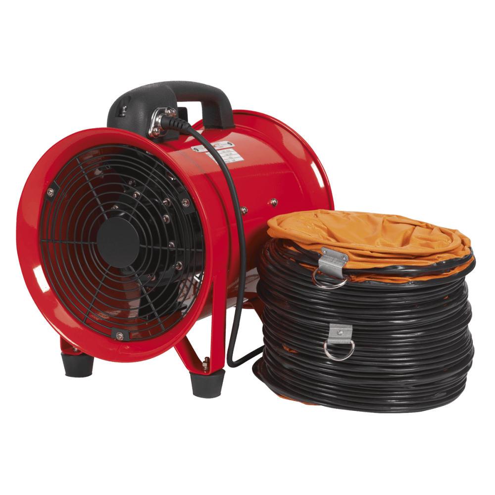 Sealey Portable Ventilator 200mm with 5mtr Ducting Model No-VEN200
