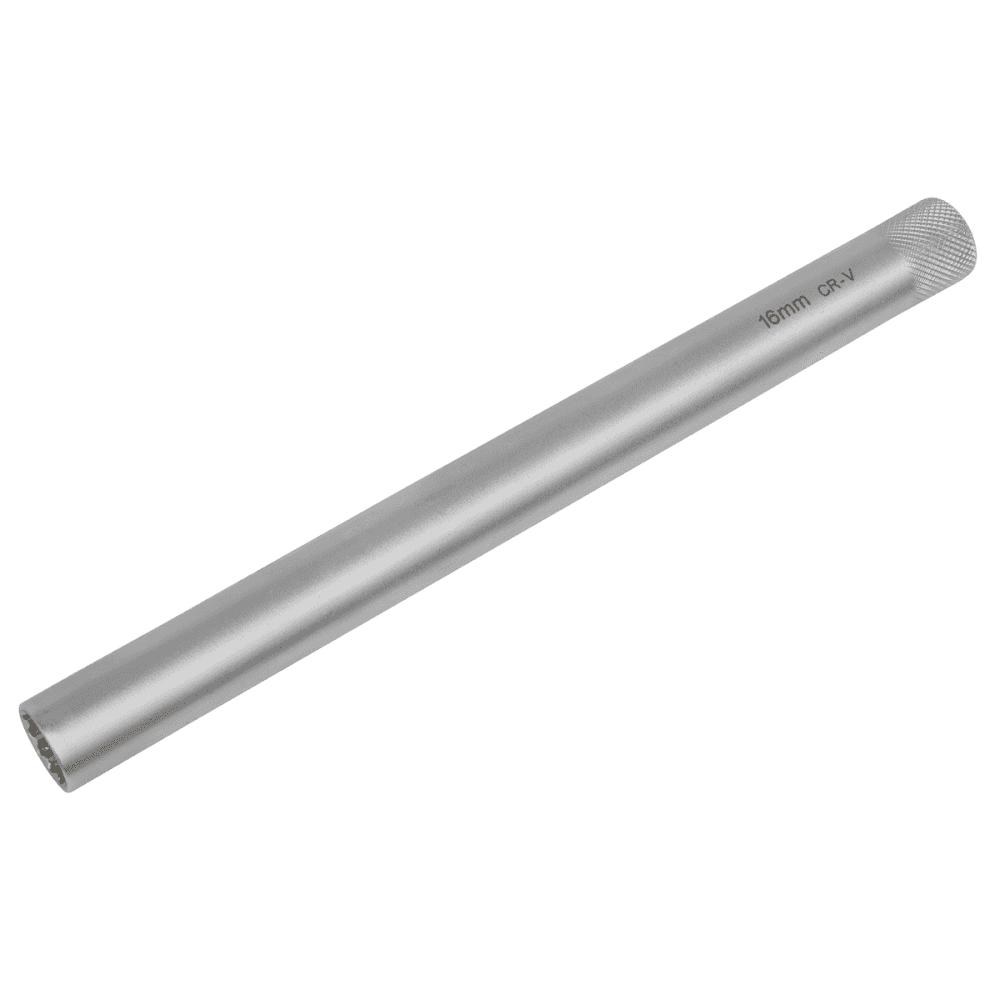 Sealey Spark Plug Socket 16mm 3/8"Sq Drive 250mm Model No-AK6552