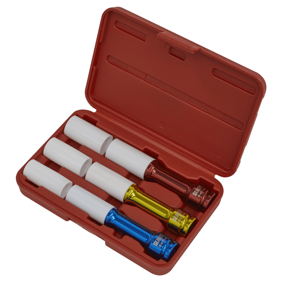 Sealey Alloy Wheel Deep Impact Socket Set 3pc 1/2"Sq Drive Model No-SX031D