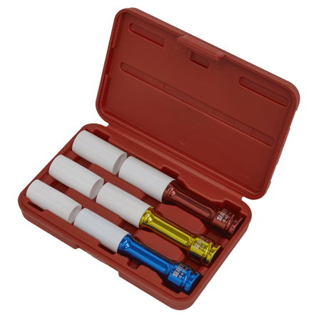 Sealey Alloy Wheel Deep Impact Socket Set 3pc 1/2"Sq Drive Model No-SX031D